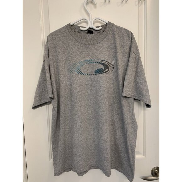 Oakley Grey T Shirt XXL Blue Graphic - Picture 1 of 5